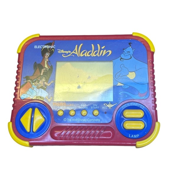 Tiger Electronics Other - Tiger Electronics Aladdin Handheld Game Red Plastic Vintage 1990